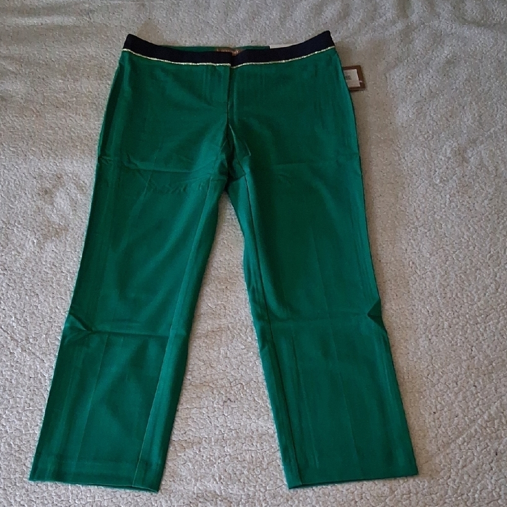 New Ellen Tracy Emerald Green Women's Pants Size 6 New
